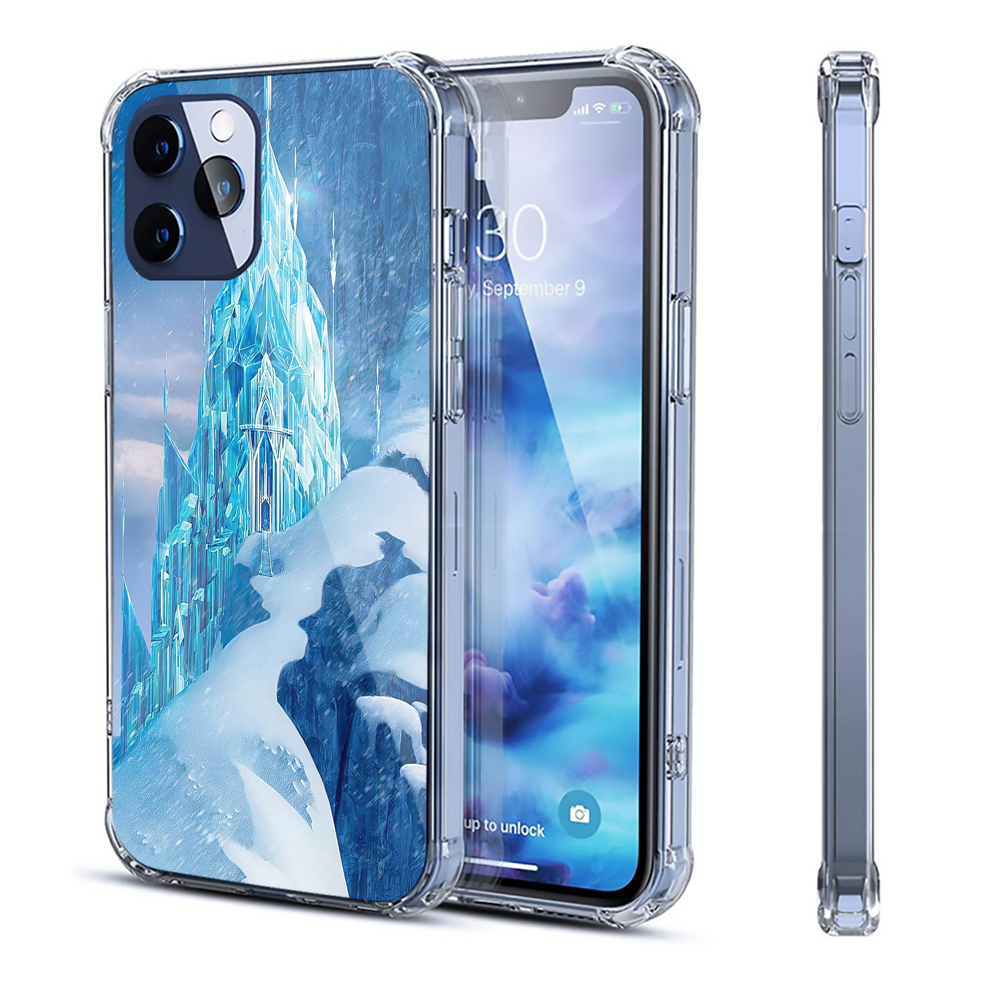 （画像用） アナと雪の女王 アンナ エルサ Frozen Anna Elsa 【iPhone 12シリーズ対応】透明スマホケース（クリアソフトケース）